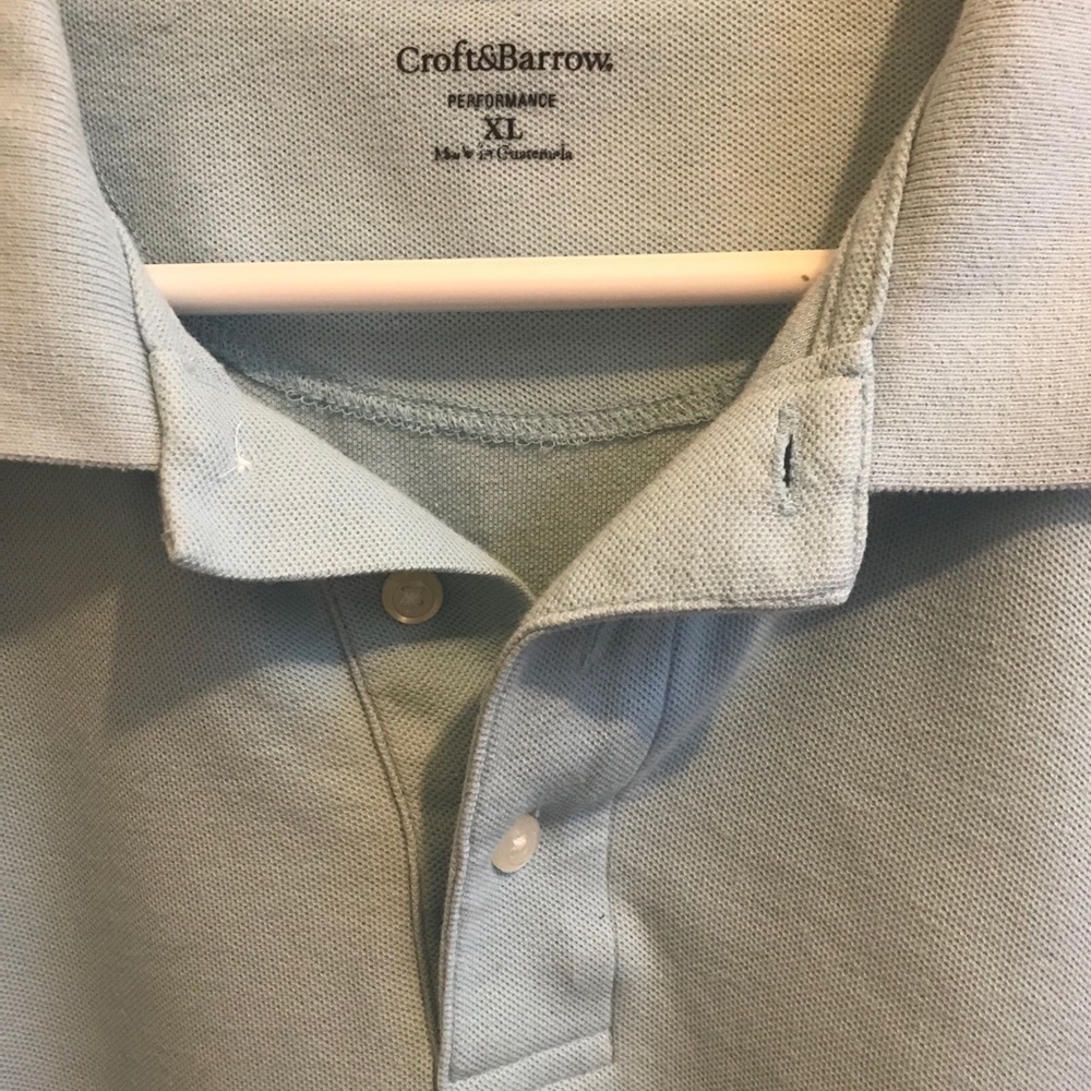Croft & Barrow men’s shirt XL light blue EUC - Picture 2 of 7